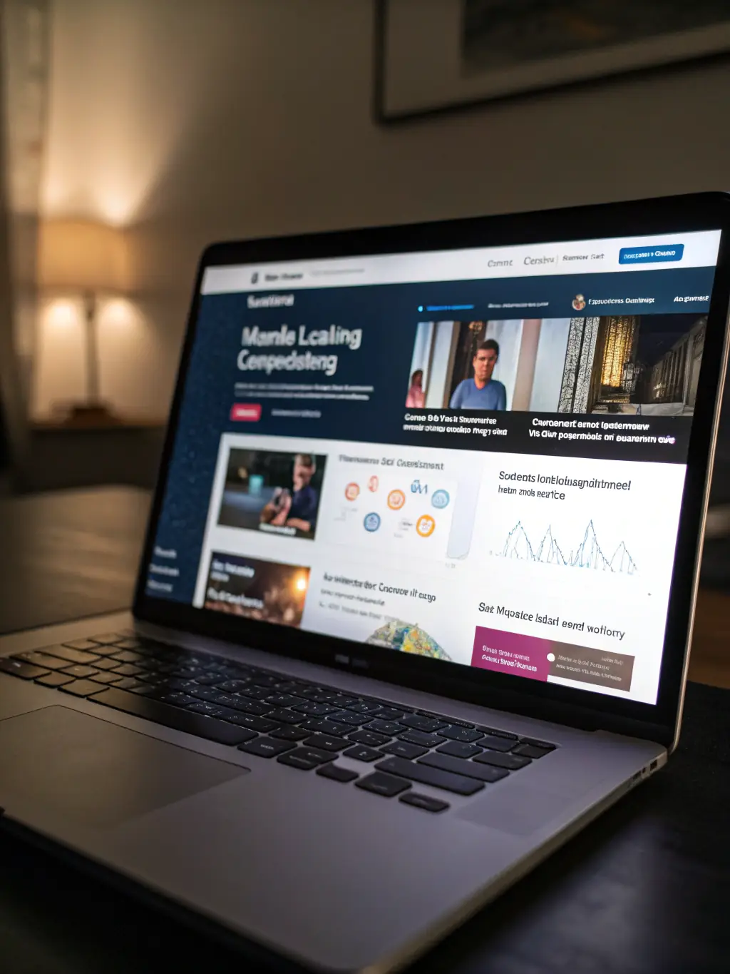 A screenshot of a landing page for an online course on AI and machine learning, showing the course title and instructor's image.