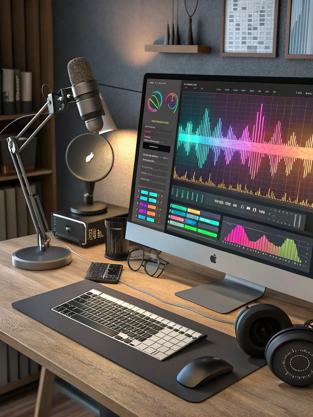 A screenshot of Descript's interface, showcasing its audio and video editing features, used in the context of showcasing helpful AI video editing tools for the EarnEdge blog.