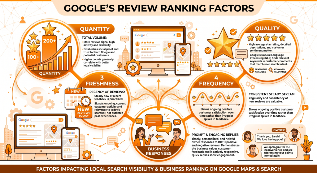 Google's review ranking factors