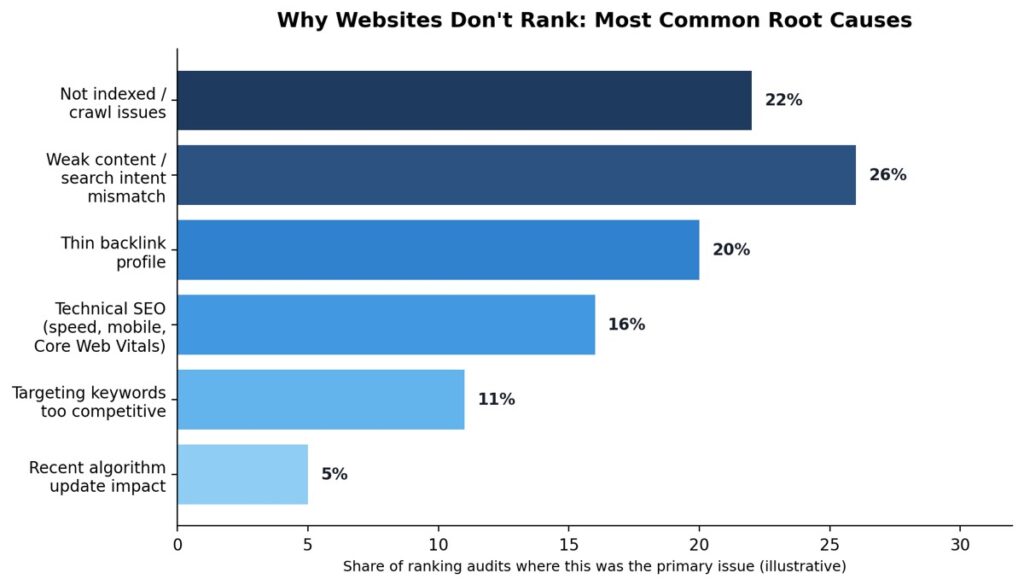 Why my site is not ranking
