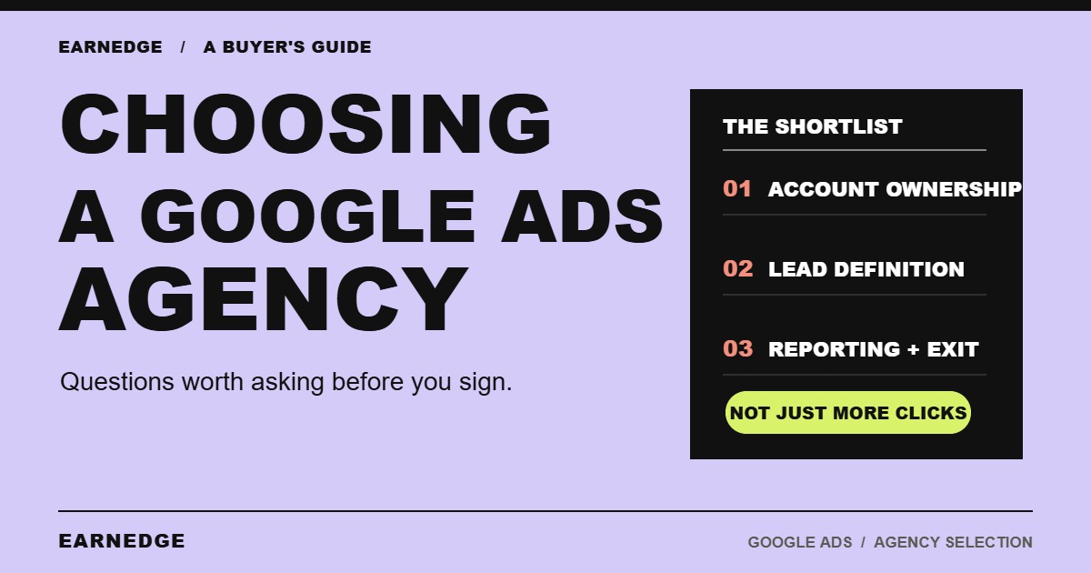 How to Choose a Google Ads Agency in 2026