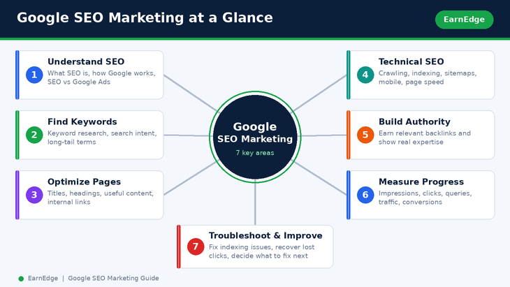 #1 google seo marketing guide to improving website ranking from earnedge expert team